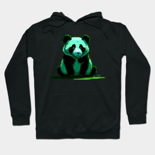 Trippy Green Panda Hoodie